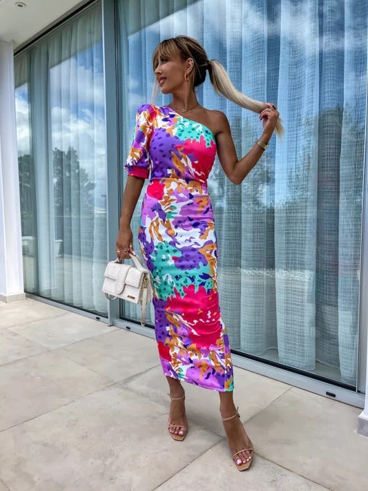recesea color bomb dress -D-8547-1 34567 556