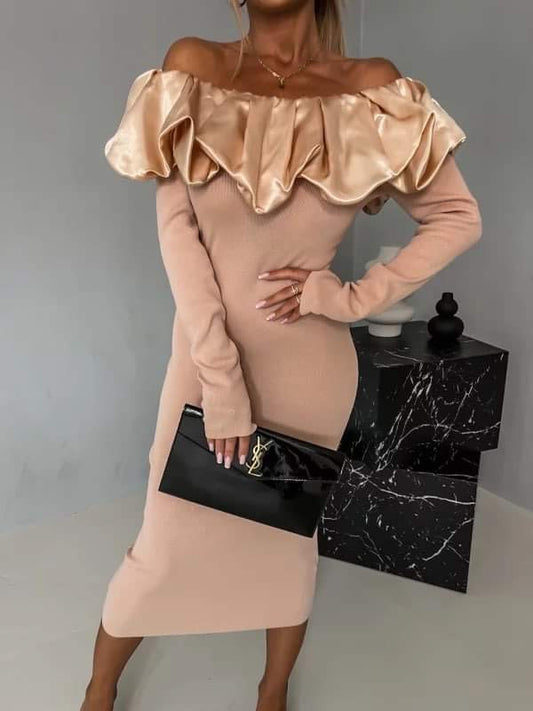 Suzet dress beige - 807-5 556 34567