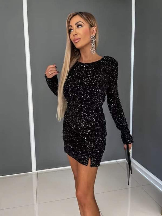 Tribeca palliet dress Black -19192 34567 556