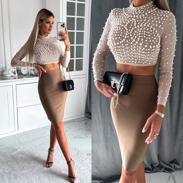 Yazmine bandage skirt tapue 9636