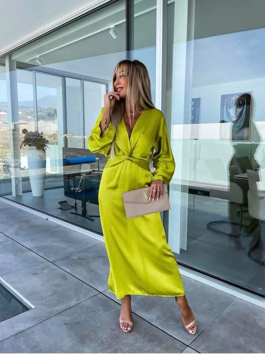 Zamira dress lime 8188